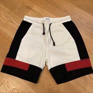 Profound Aesthetic Color Block Shorts in Black Red White Size S/M